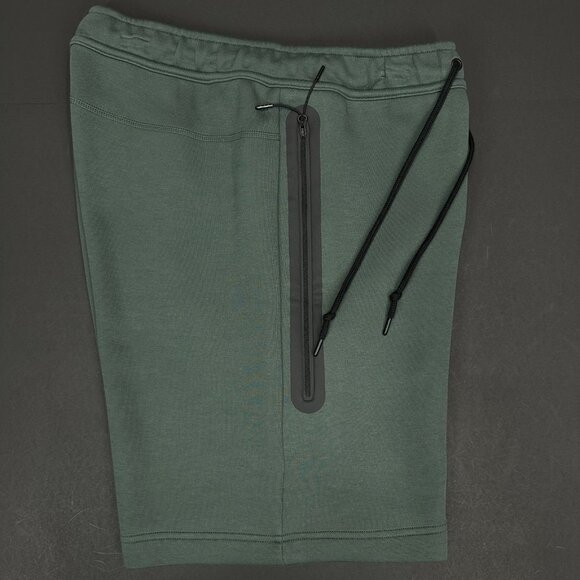 Nike Sportswear Tech Fleece Shorts Green Black FB8171-338 Men’s Sizes - Picture 5 of 7